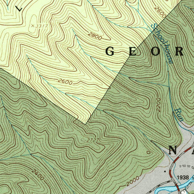 United States Geological Survey Sunrise, VA-WV (1995, 24000-Scale) digital map