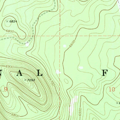 United States Geological Survey Sunset Crater East, AZ (1969, 24000-Scale) digital map