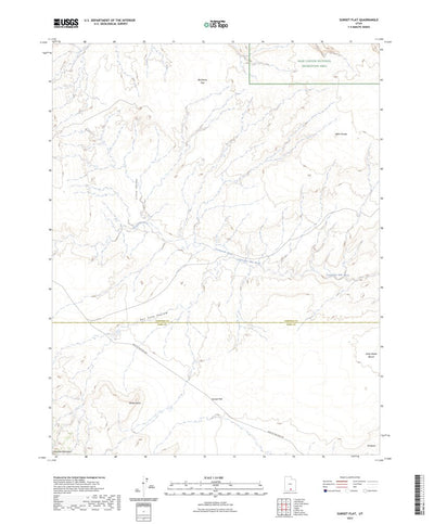 United States Geological Survey Sunset Flat, UT (2023, 24000-Scale) digital map