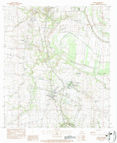 United States Geological Survey Sunset, LA (1983, 24000-Scale) digital map