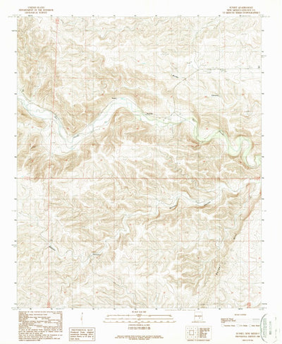 United States Geological Survey Sunset, NM (1988, 24000-Scale) digital map