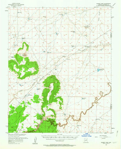 United States Geological Survey Sunset Pass, AZ (1955, 62500-Scale) digital map
