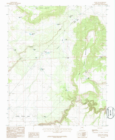 United States Geological Survey Sunset Pass, AZ (1986, 24000-Scale) digital map