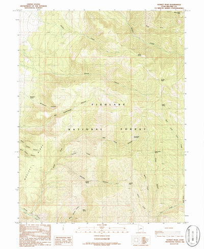 United States Geological Survey Sunset Peak, UT (1986, 24000-Scale) digital map