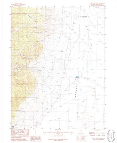 United States Geological Survey Sunset Reservoir, NV (1979, 24000-Scale) digital map