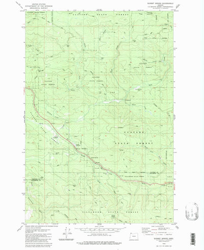 United States Geological Survey Sunset Spring, OR (1979, 24000-Scale) digital map