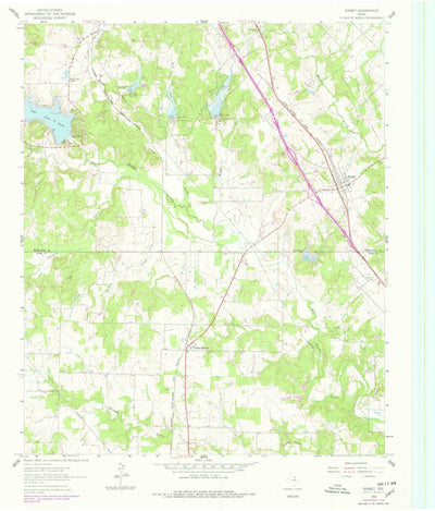 United States Geological Survey Sunset, TX (1961, 24000-Scale) digital map