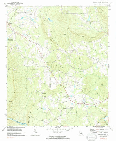 United States Geological Survey Sunset Village, GA (1971, 24000-Scale) digital map