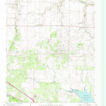 United States Geological Survey Sunshine Hill, TX-OK (1972, 24000-Scale) digital map