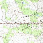 United States Geological Survey Sunshine Hill, TX-OK (1972, 24000-Scale) digital map