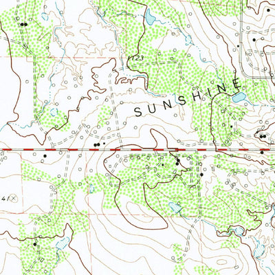 United States Geological Survey Sunshine Hill, TX-OK (1972, 24000-Scale) digital map