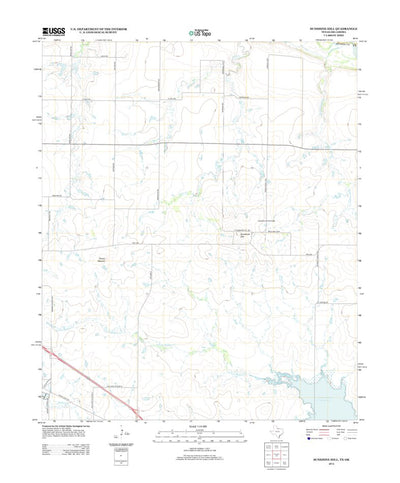 United States Geological Survey Sunshine Hill, TX-OK (2012, 24000-Scale) digital map