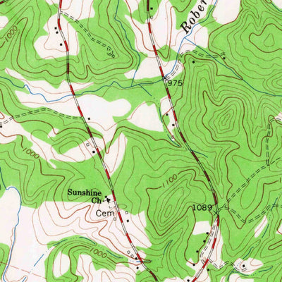 United States Geological Survey Sunshine, NC (1965, 24000-Scale) digital map