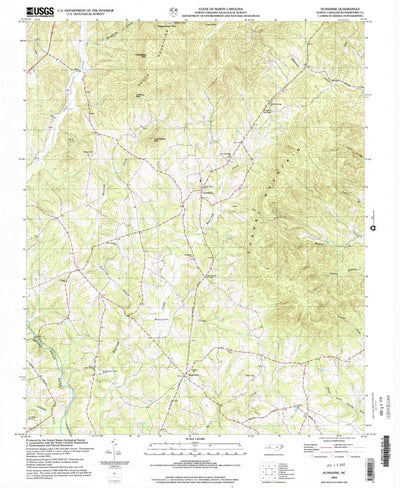 United States Geological Survey Sunshine, NC (2002, 24000-Scale) digital map