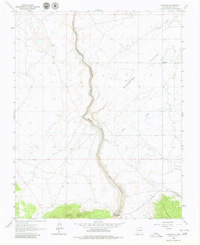 United States Geological Survey Sunshine, NM (1963, 24000-Scale) digital map