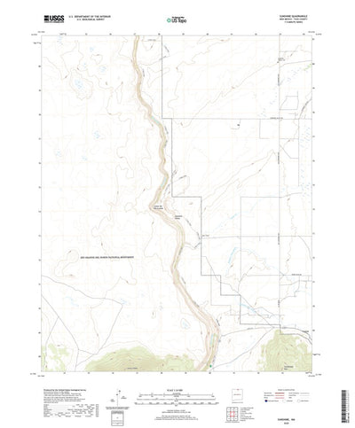 United States Geological Survey Sunshine, NM (2020, 24000-Scale) digital map
