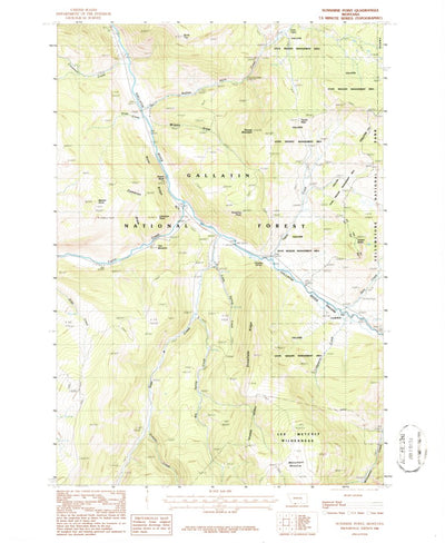 United States Geological Survey Sunshine Point, MT (1986, 24000-Scale) digital map