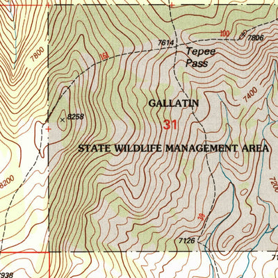 United States Geological Survey Sunshine Point, MT (2000, 24000-Scale) digital map