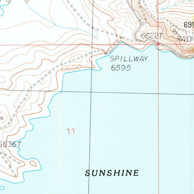 United States Geological Survey Sunshine Reservoir, WY (1987, 24000-Scale) digital map