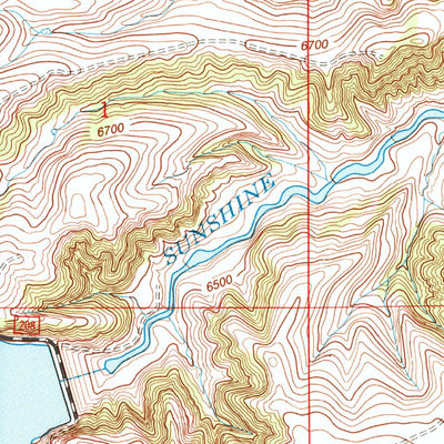 United States Geological Survey Sunshine Reservoir, WY (1991, 24000-Scale) digital map