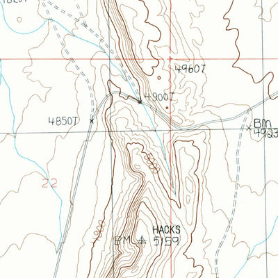 United States Geological Survey Sunshine Ridge, AZ (1988, 24000-Scale) digital map