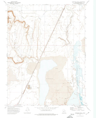 United States Geological Survey Sunstone Knoll, UT (1971, 24000-Scale) digital map