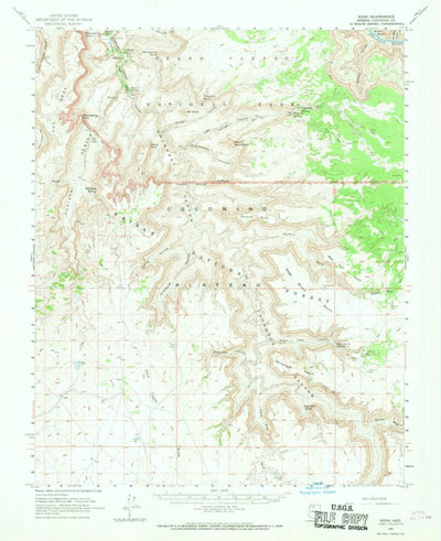 United States Geological Survey Supai, AZ (1962, 62500-Scale) digital map