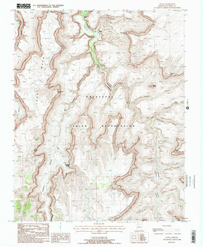 United States Geological Survey Supai, AZ (1988, 24000-Scale) digital map
