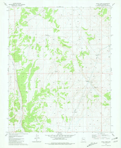 United States Geological Survey Supai Camp, AZ (1981, 24000-Scale) digital map