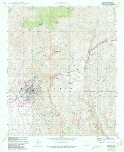 United States Geological Survey Superior, AZ (1948, 24000-Scale) digital map