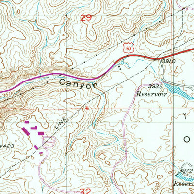 United States Geological Survey Superior, AZ (1948, 24000-Scale) digital map