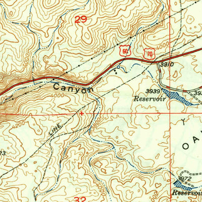 United States Geological Survey Superior, AZ (1949, 24000-Scale) digital map