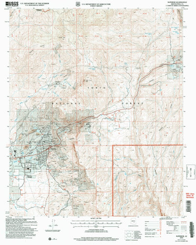 United States Geological Survey Superior, AZ (2004, 24000-Scale) digital map
