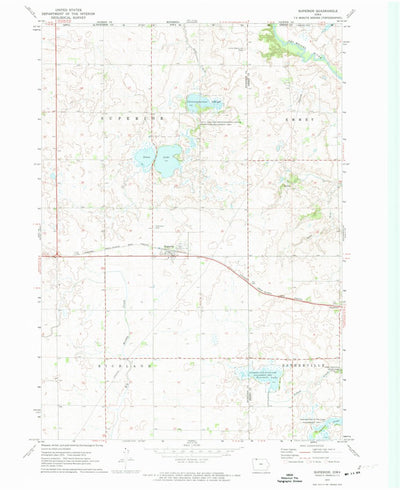 United States Geological Survey Superior, IA (1972, 24000-Scale) digital map