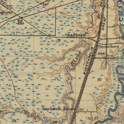 United States Geological Survey Superior, MN-WI (1917, 62500-Scale) digital map