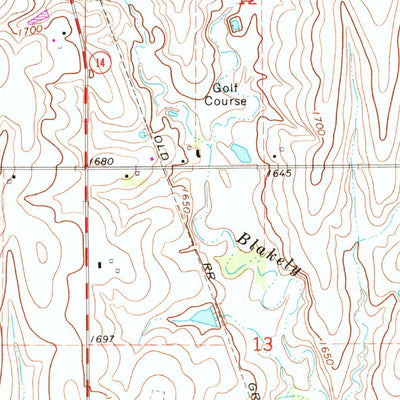 United States Geological Survey Superior, NE-KS (1974, 24000-Scale) digital map