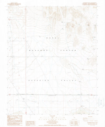 United States Geological Survey Superior Valley, CA (1988, 24000-Scale) digital map