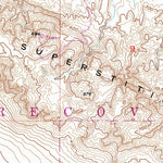 United States Geological Survey Superstition Mountain, CA (1956, 24000-Scale) digital map