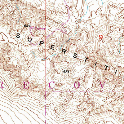 United States Geological Survey Superstition Mountain, CA (1956, 24000-Scale) digital map