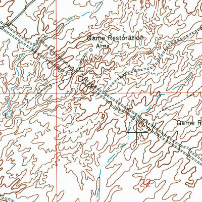 United States Geological Survey Superstition Mountains SW, AZ (1956, 24000-Scale) digital map