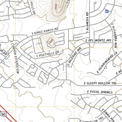 United States Geological Survey Superstition Mountains SW, AZ (2021, 24000-Scale) digital map