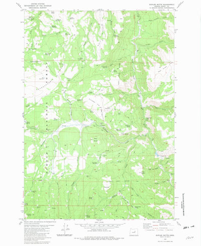 United States Geological Survey Suplee Butte, OR (1981, 24000-Scale) digital map