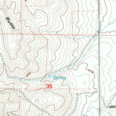 United States Geological Survey Suplee, OR (1992, 24000-Scale) digital map
