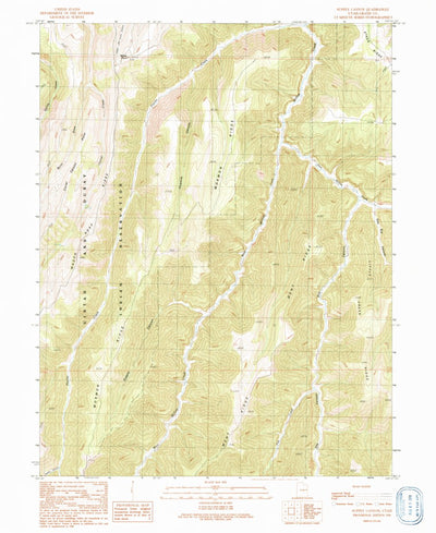 United States Geological Survey Supply Canyon, UT (1991, 24000-Scale) digital map