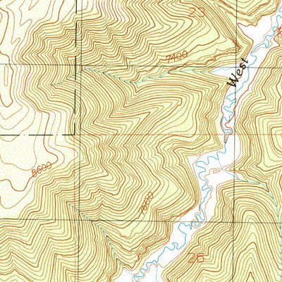 United States Geological Survey Supply Canyon, UT (1991, 24000-Scale) digital map