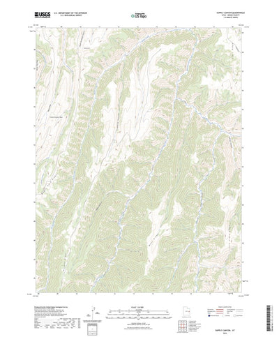United States Geological Survey Supply Canyon, UT (2023, 24000-Scale) digital map