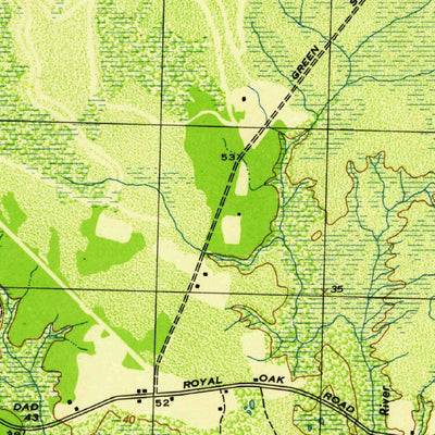 United States Geological Survey Supply, NC (1944, 31680-Scale) digital map