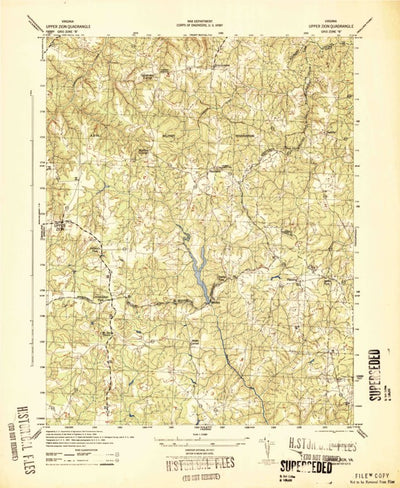 United States Geological Survey Supply, VA (1942, 31680-Scale) digital map