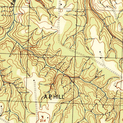 United States Geological Survey Supply, VA (1942, 31680-Scale) digital map