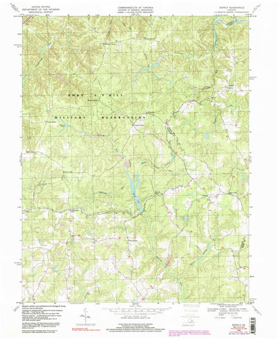 United States Geological Survey Supply, VA (1968, 24000-Scale) digital map